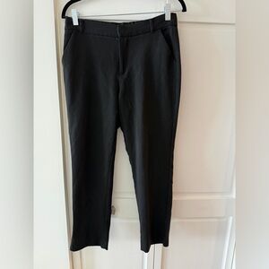 Zara Black High Rise Ankle Pants Size M | Tailored Cropped Trousers